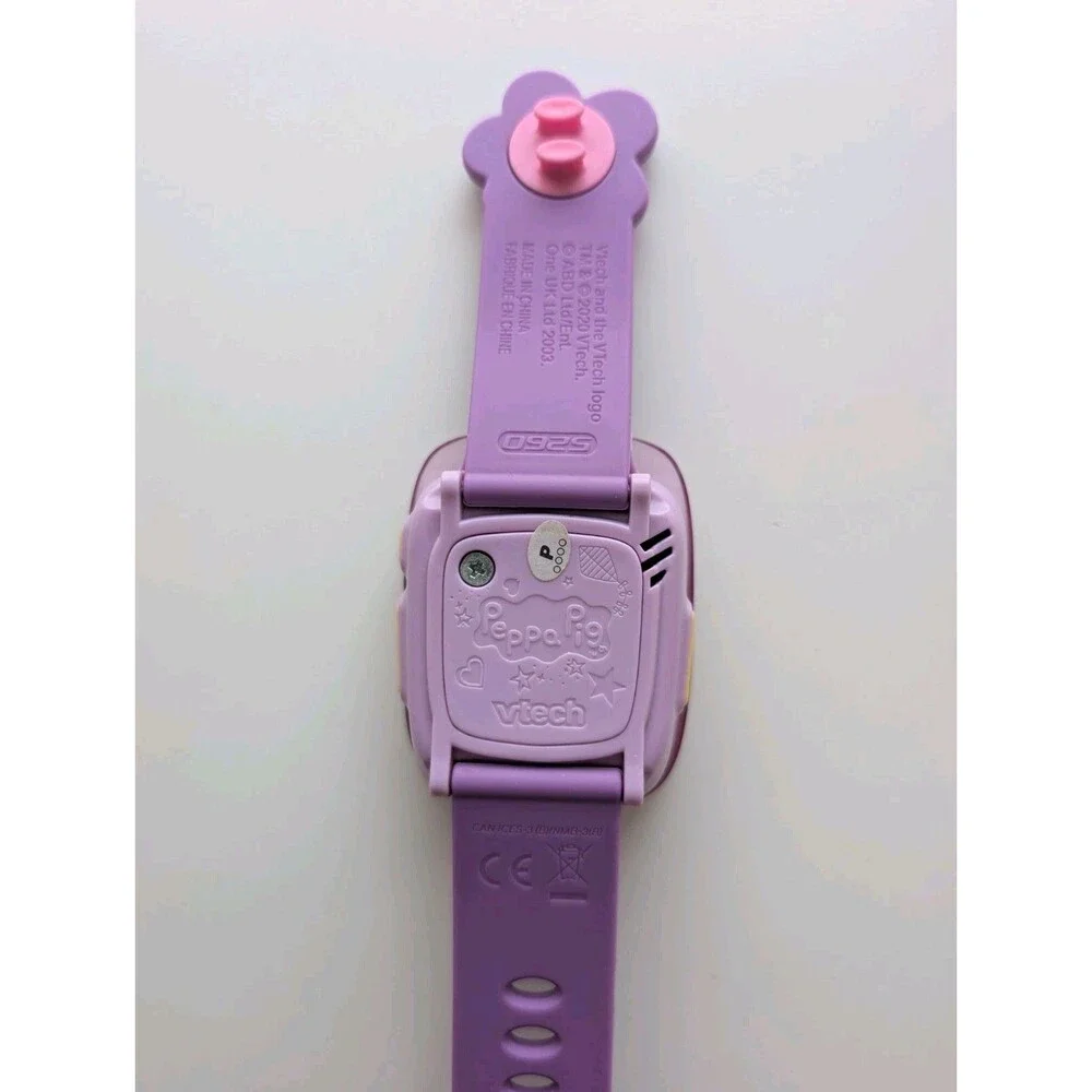 VTech Peppa Pig Learning Watch Pink Purple Activity Games with Sound